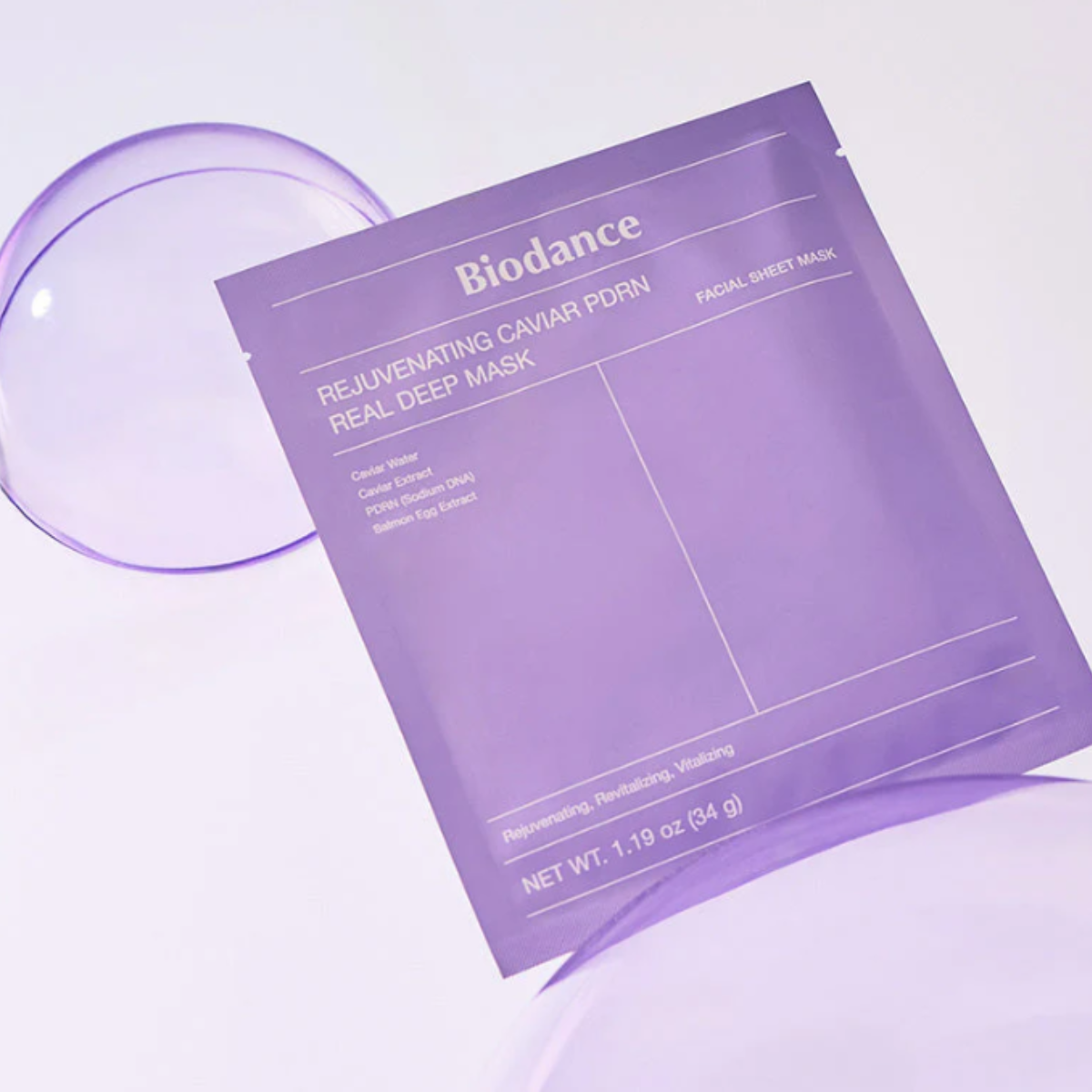 masque biodance mauve au PDRN et caviar